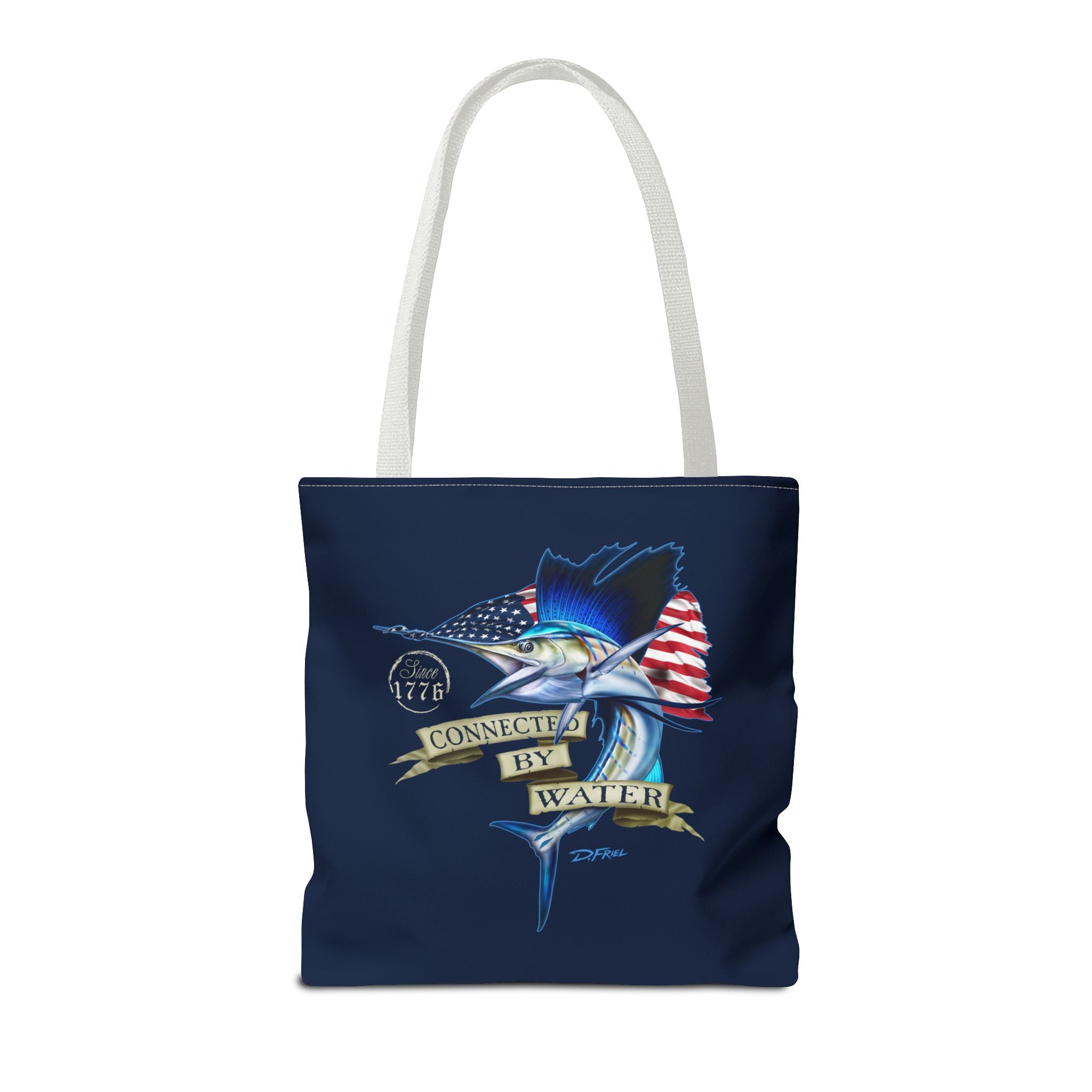 1776 Heritage Sailfish Tote Bag in Offshore Blue