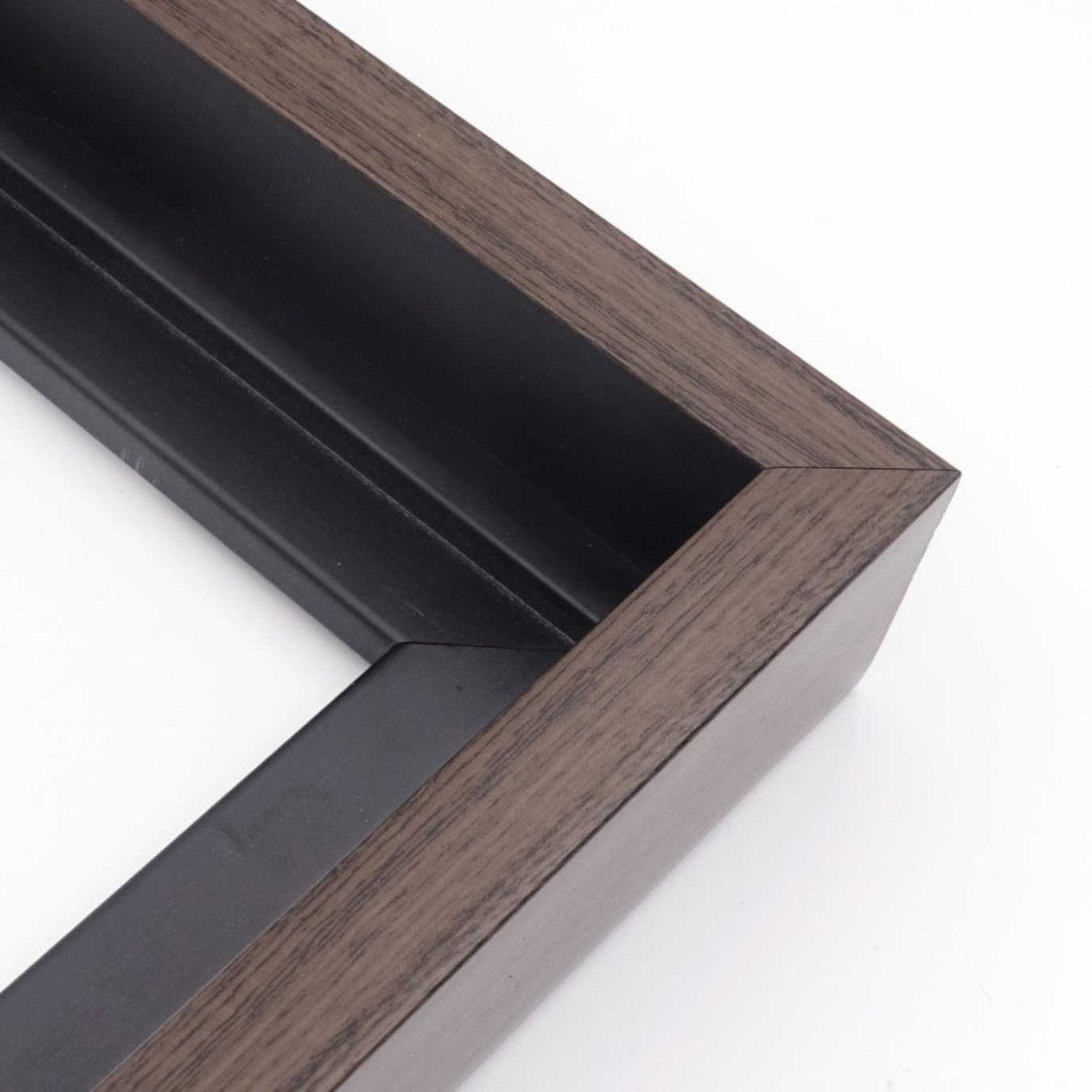 walnut grain float frame