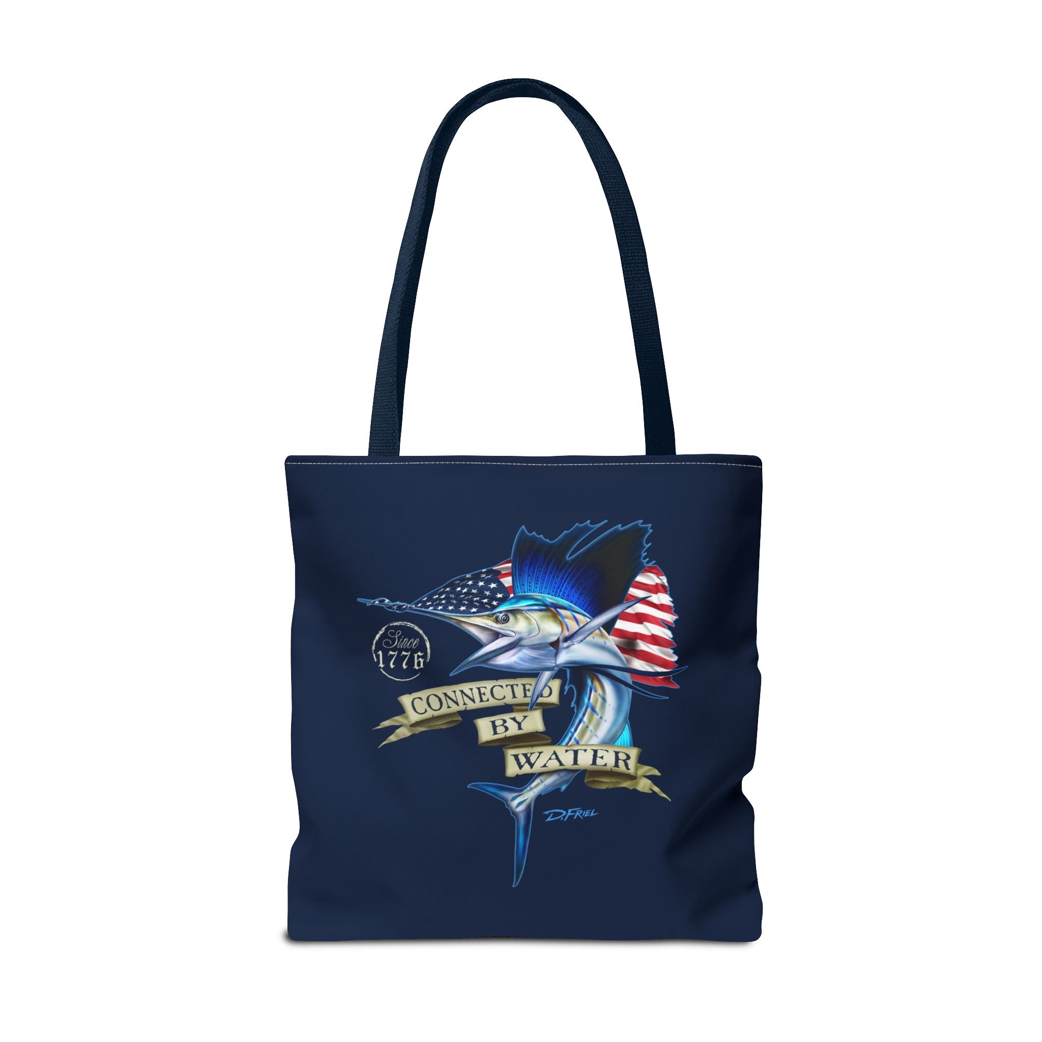 1776 Heritage Sailfish Tote Bag in Offshore Blue