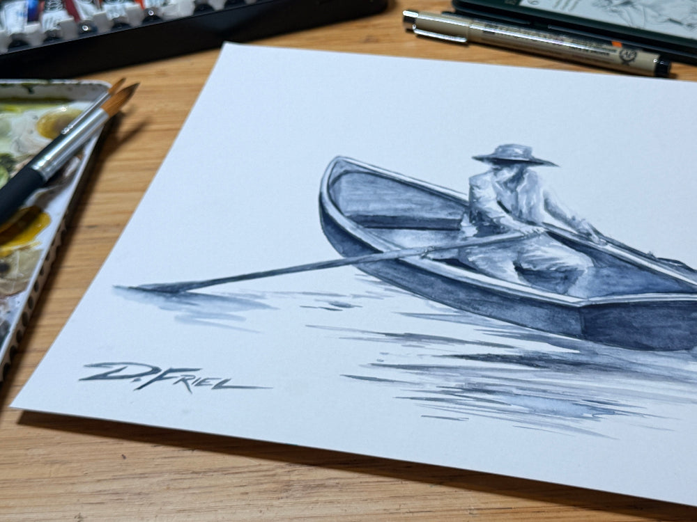 D.Friel Old man boat study