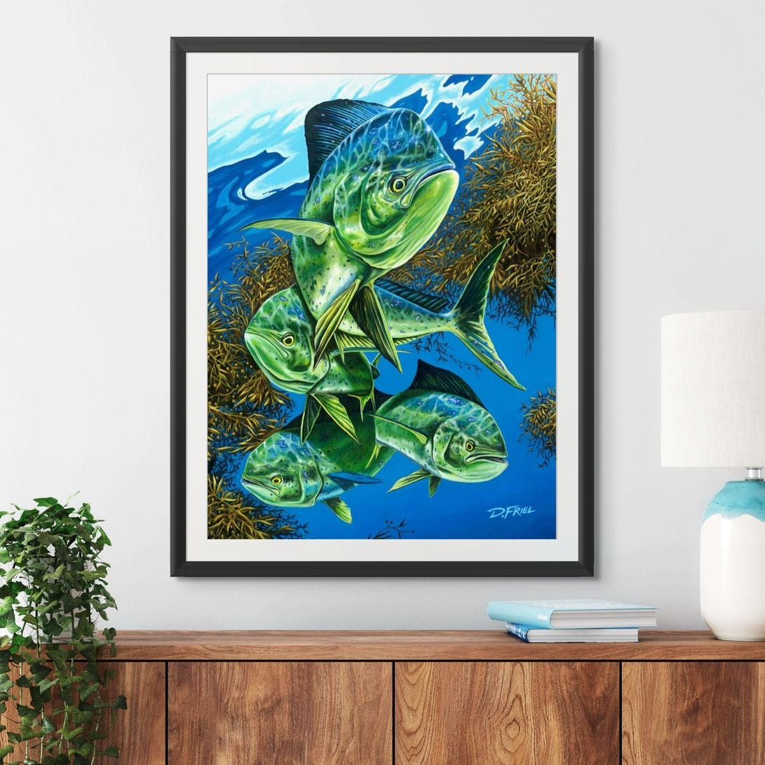 Canvas and metal include your choice of float frame. Paper prints do not include framing. Mock up image only.